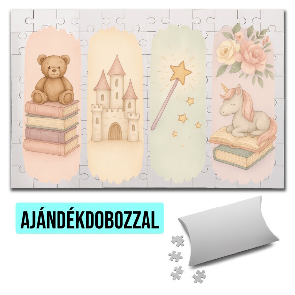 Puzzle - kirakó ajándékdobozzal
