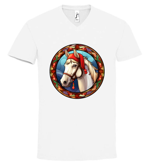 Unisex V nyakú póló