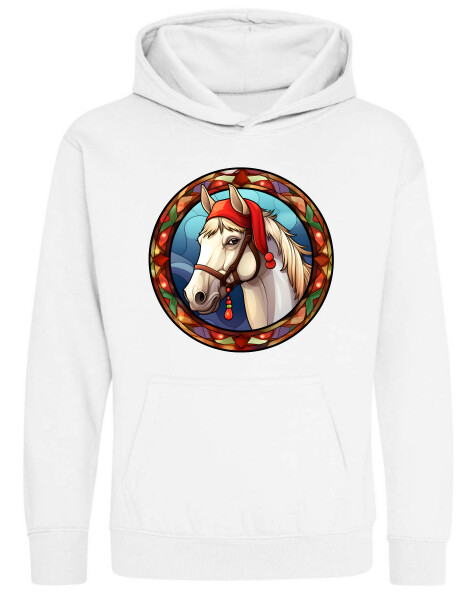 Kapucnis belebújós gyerek pulóver