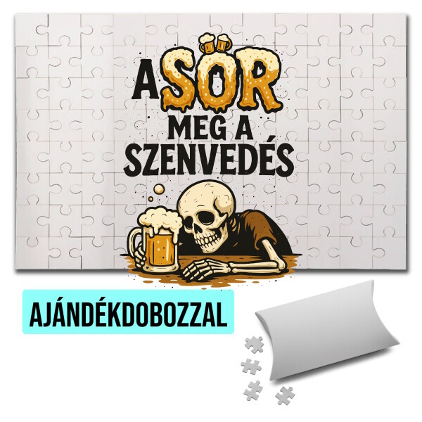 Puzzle - kirakó ajándékdobozzal