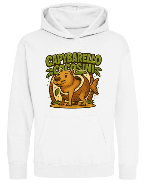 Kapucnis belebújós gyerek pulóver