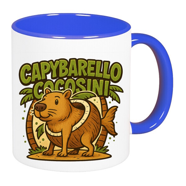 Színes fülű és belsejű bögre