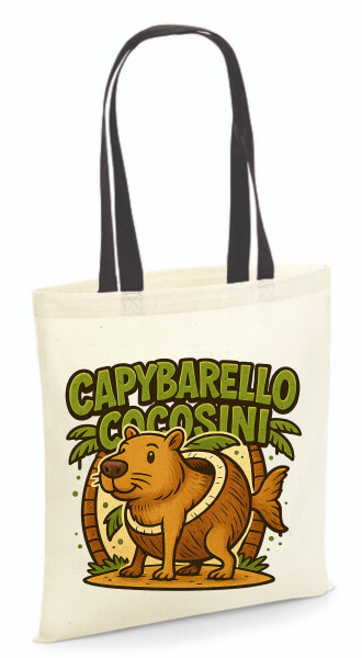 Vászontáska - színes fülű 