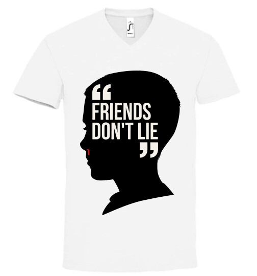 Unisex V nyakú póló