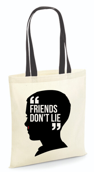 Vászontáska - színes fülű 