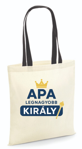 Vászontáska - színes fülű 