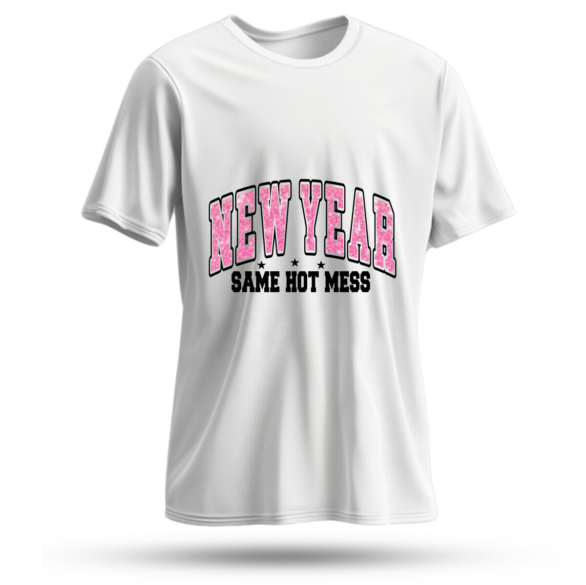 Pink-sparkle same hot mess