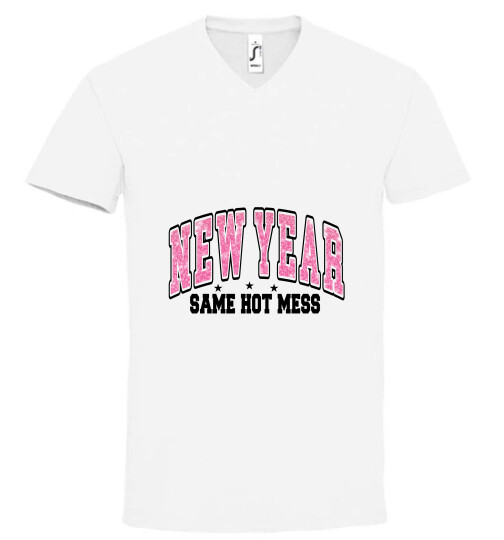 Unisex V nyakú póló