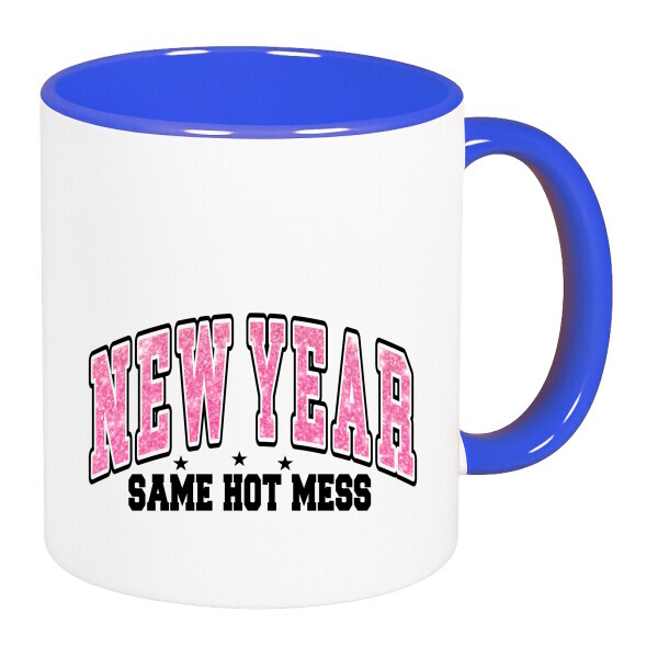 Színes fülű és belsejű bögre