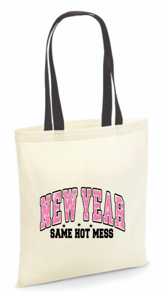 Vászontáska - színes fülű 