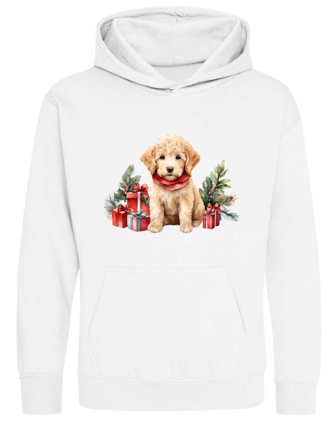 Kapucnis belebújós gyerek pulóver