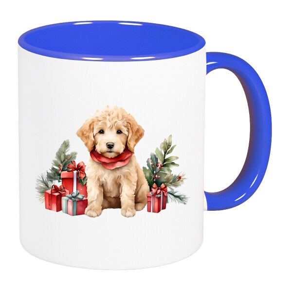 Színes fülű és belsejű bögre