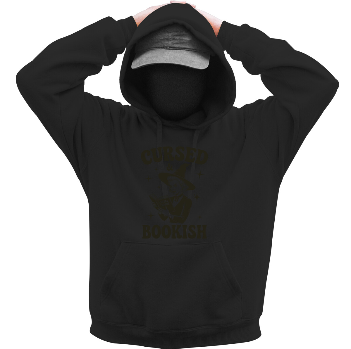 Kapucnis belebújós pulóver