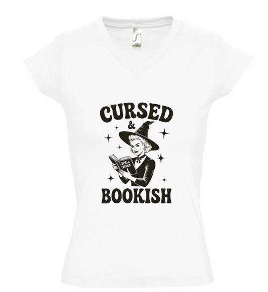 Női V nyakú póló