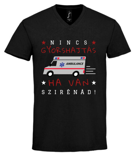 Unisex V nyakú póló