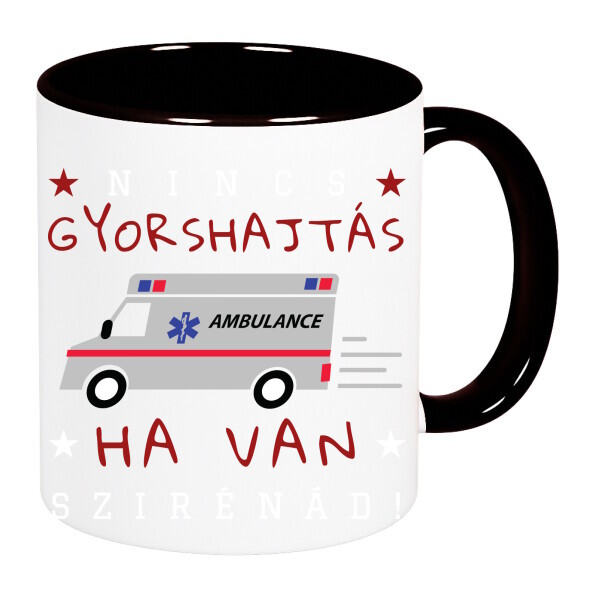 Színes fülű és belsejű bögre