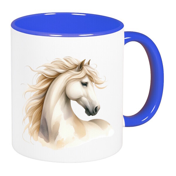 Színes fülű és belsejű bögre