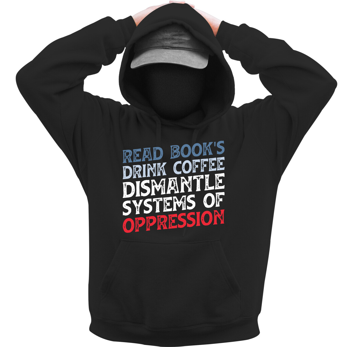 Kapucnis belebújós pulóver