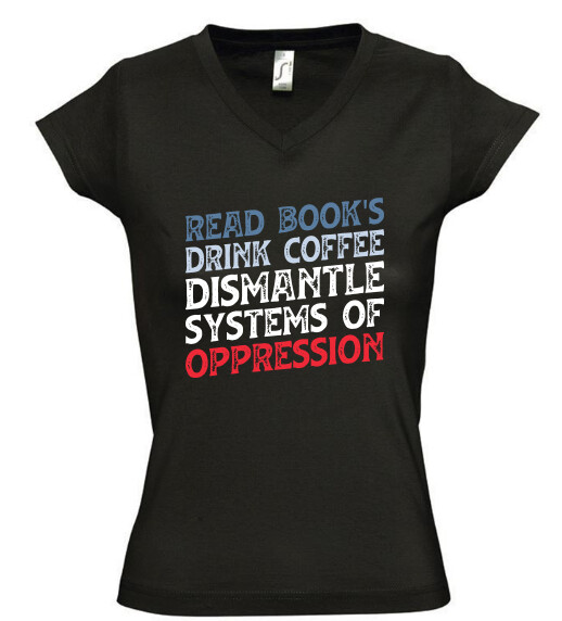 Női V nyakú póló