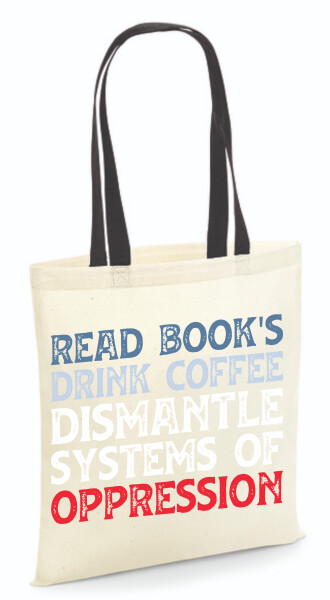 Vászontáska - színes fülű 