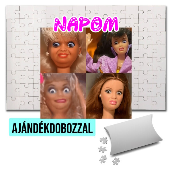 Puzzle - kirakó ajándékdobozzal