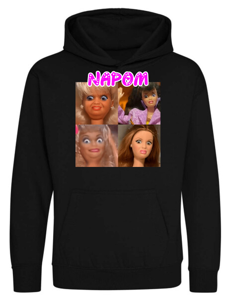 Kapucnis belebújós gyerek pulóver