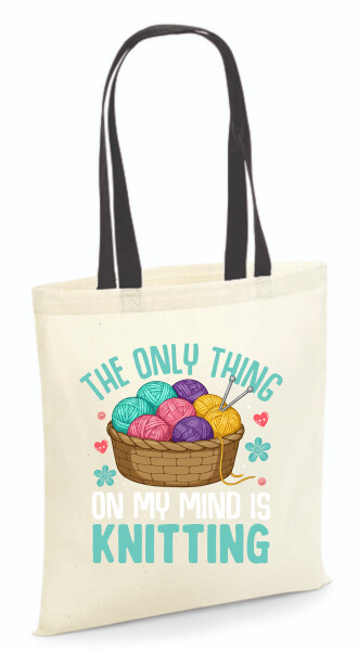 Vászontáska - színes fülű 