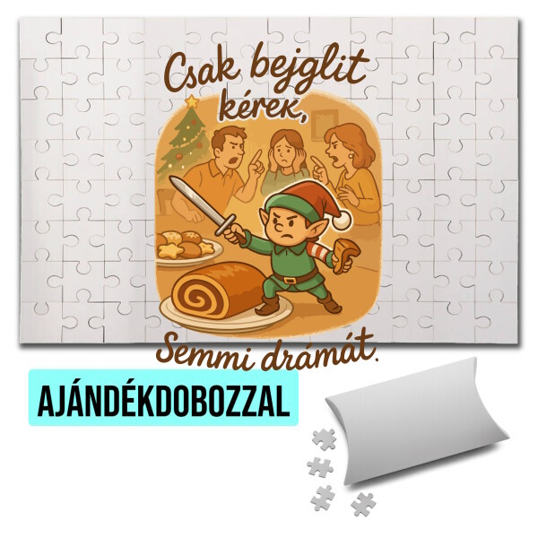 Puzzle - kirakó ajándékdobozzal