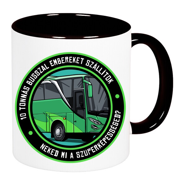 Színes fülű és belsejű bögre