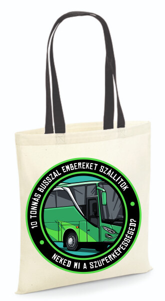 Vászontáska - színes fülű 