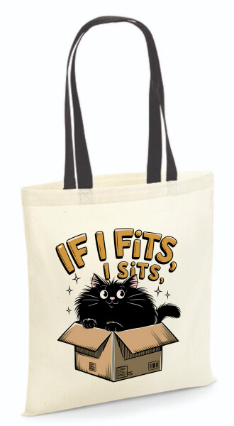 Vászontáska - színes fülű 