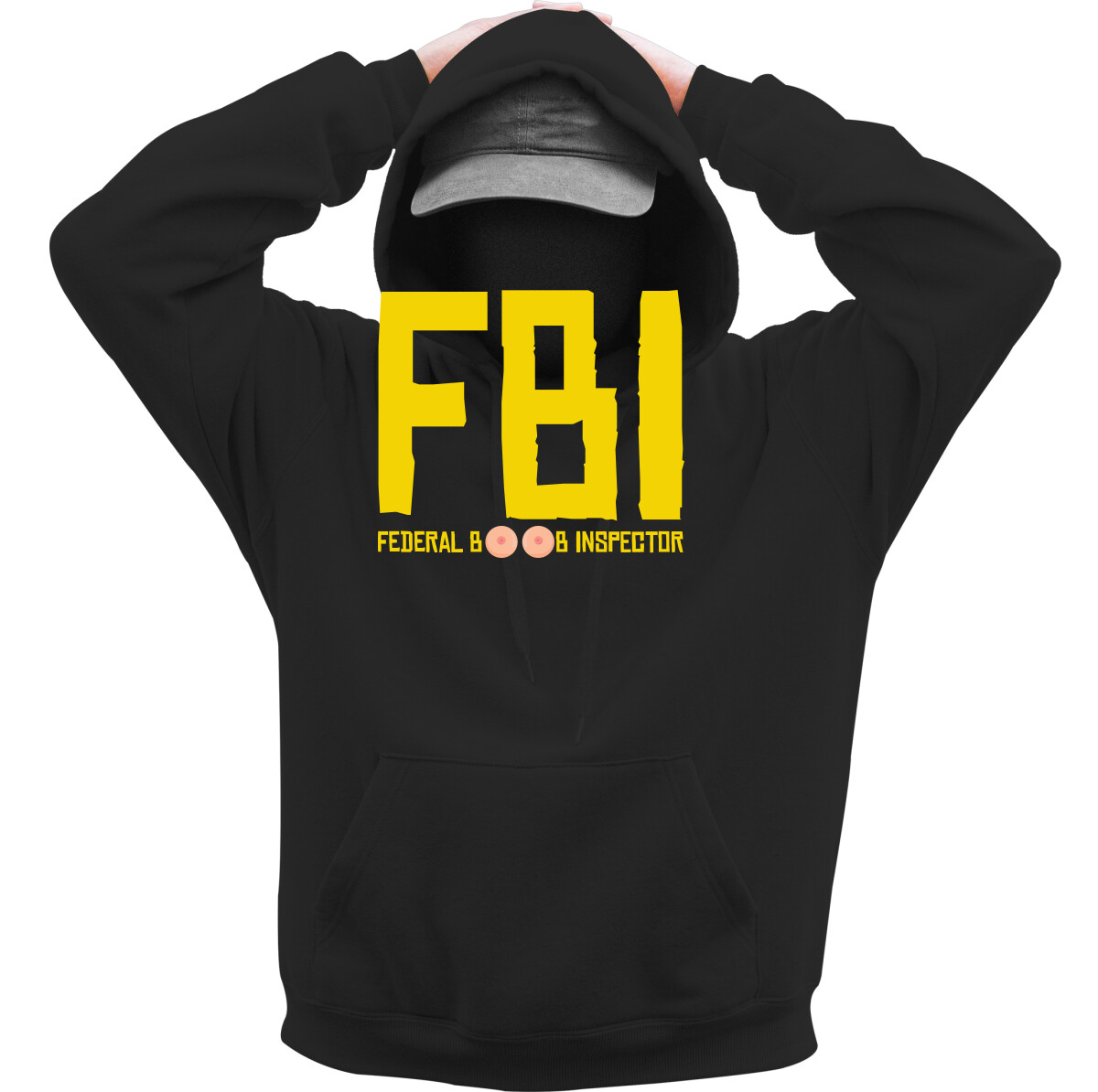 Kapucnis belebújós pulóver