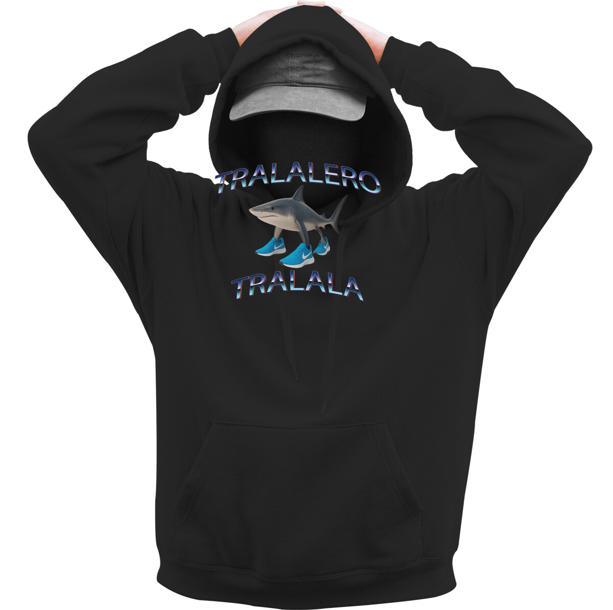 Kapucnis belebújós pulóver