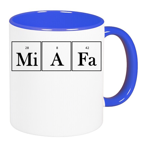 Színes fülű és belsejű bögre