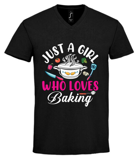 Unisex V nyakú póló