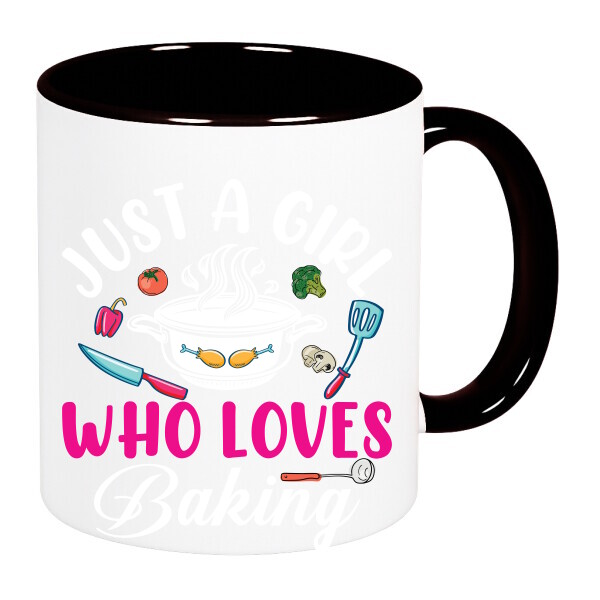 Színes fülű és belsejű bögre