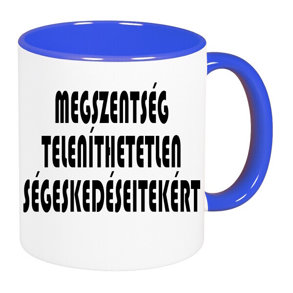 Színes fülű és belsejű bögre