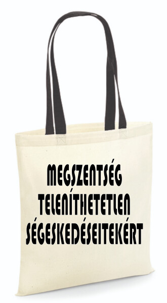 Vászontáska - színes fülű 