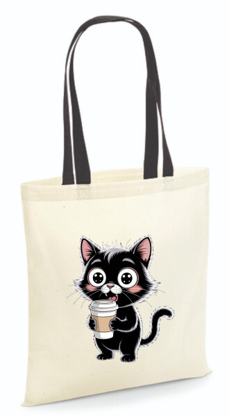 Vászontáska - színes fülű 