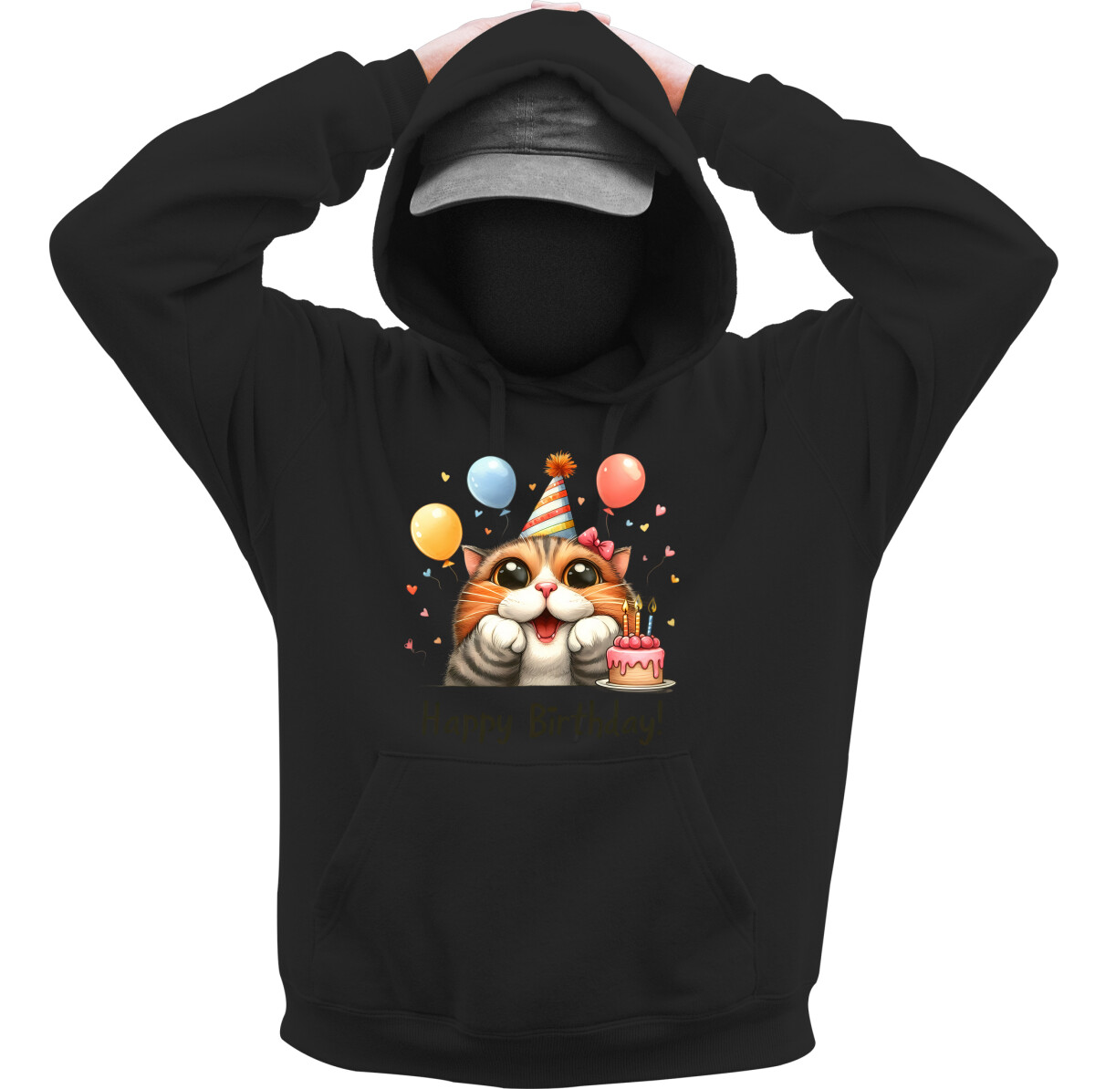 Kapucnis belebújós pulóver