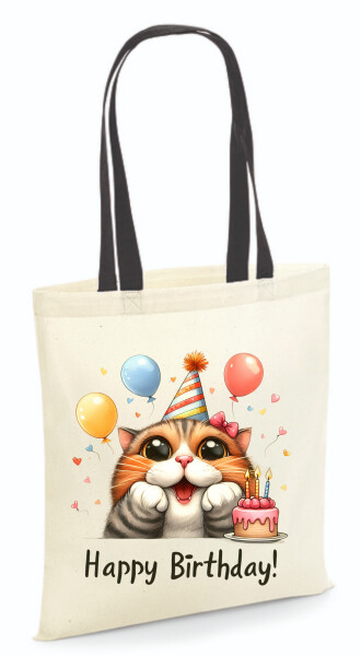 Vászontáska - színes fülű 