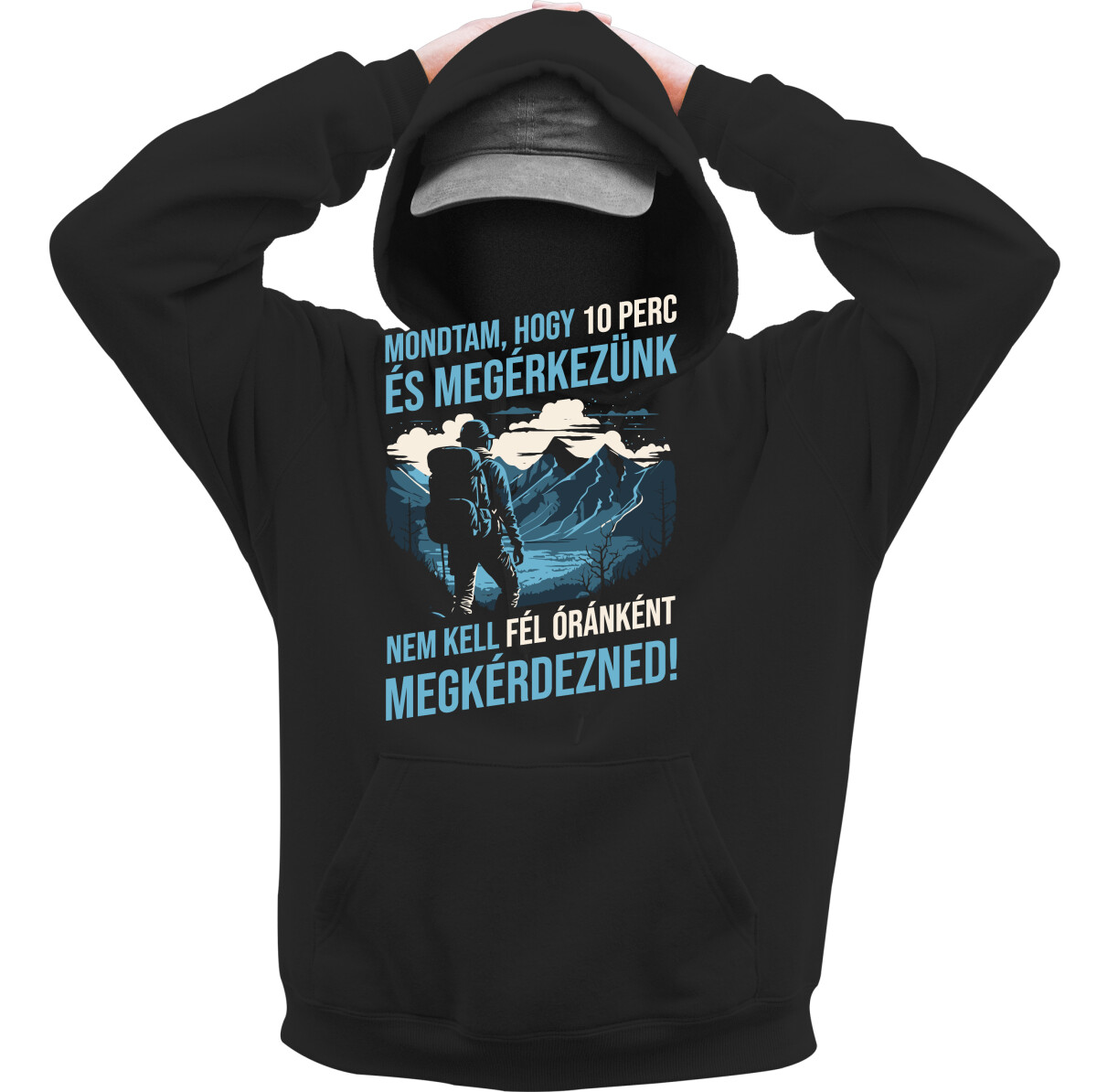 Kapucnis belebújós pulóver