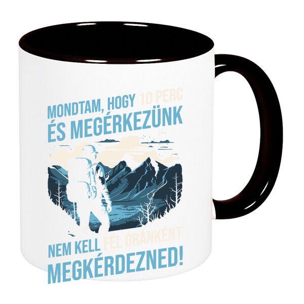 Színes fülű és belsejű bögre