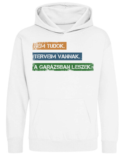 Kapucnis belebújós gyerek pulóver