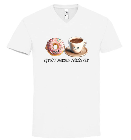 Unisex V nyakú póló