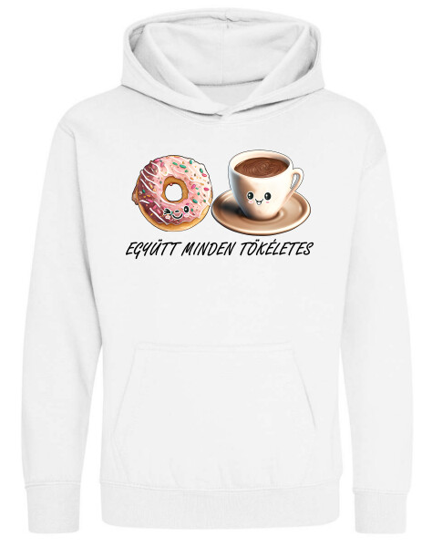 Kapucnis belebújós gyerek pulóver