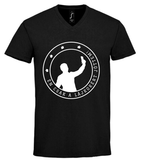 Unisex V nyakú póló