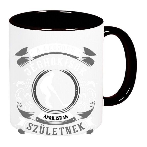 Színes fülű és belsejű bögre