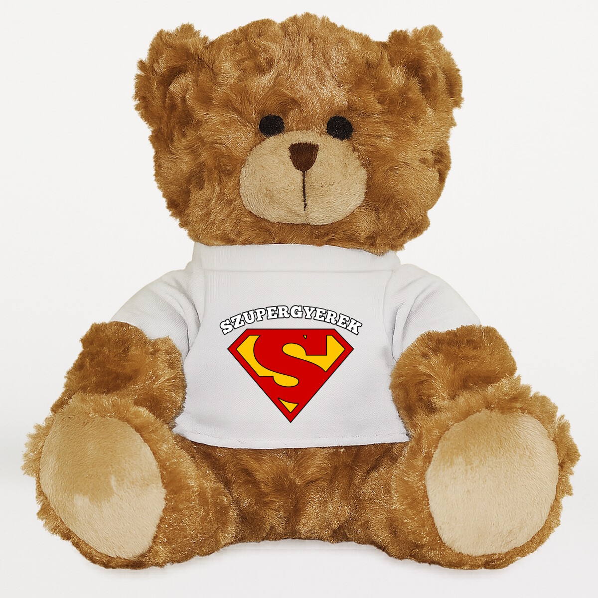 Plüssmaci egyedi pólóval