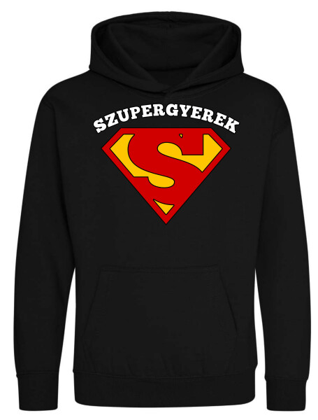 Kapucnis belebújós gyerek pulóver